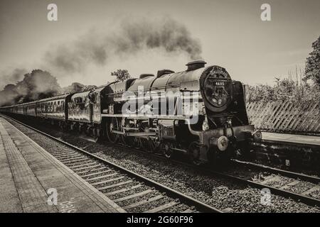 Royal Scots Guardsman bei Long Preston 1. Juli 2021 Stockfoto