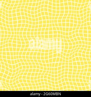 Vektor nahtlose karierte Muster mit optischer Illusion. Einfaches Design zum Einwickeln von Papier, Tapeten, Textilien, Papeterie. Stockfoto