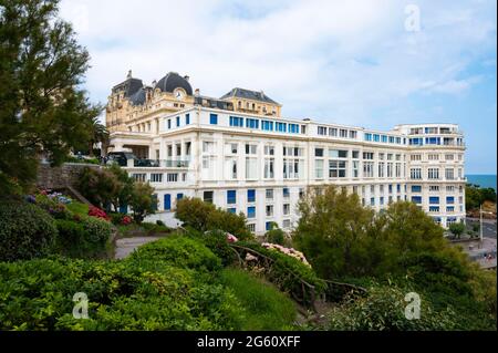 Frankreich, Pyrénées-Atlantiques (64), Pays Basque, Biarritz, Espace Bellevue (palais des Congrès) Stockfoto
