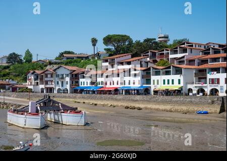 Frankreich, Pyrénées-Atlantiques (64), Pays Basque, Ciboure, der Hafen Stockfoto