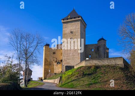 Frankreich, Hautes Pyrenees, Schloss von Mauvezin Stockfoto