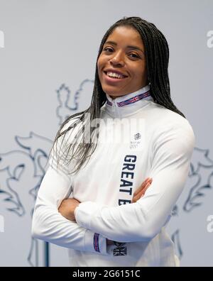 Abigail Irozuu während der Trainingsveranstaltung für die Olympischen Spiele in Tokio 2020 im NEC Birmingham, Großbritannien. Bilddatum: Montag, 28. Juni 2021. Stockfoto