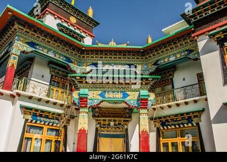 Kloster in Bir Billing, Himachal Stockfoto