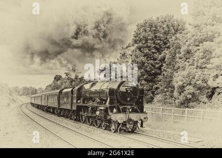 Royal Scots Guardsman bei Long Preston 1. Juli 2021 Stockfoto