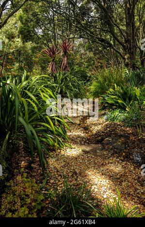 Skyhog Mt Dandenong. 26 Observatory Rd, Mount Dandenong VIC 3767. Australien. 3. Januar 2014. Ein Erholungspark mit Skulpturen, Blumen, Pfaden und b Stockfoto