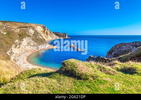Man O'war Beach in Dorset, Jurassic Coast, Großbritannien Stockfoto