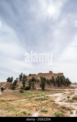 Burg Shush, archäologische Stätte von Susa (Shush), Ausgrabungsbasis, Shush, Provinz Khuzestan, Iran, Persien, Westasien, Asien Stockfoto