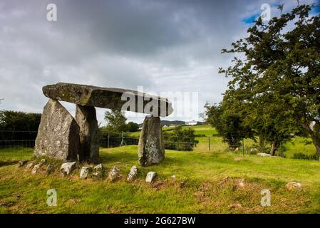 Balykeel Dolmen toumb in Armach County Ireland Stockfoto