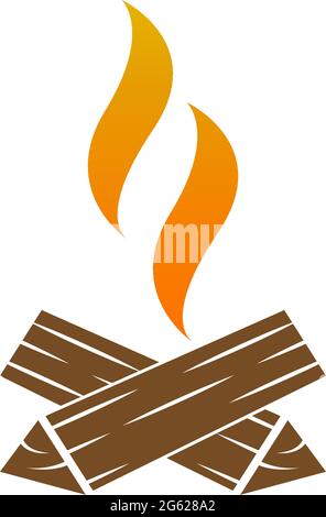 Flamme, Feuer Symbol Logo Design Vektor Vorlage Illustration Stock Vektor