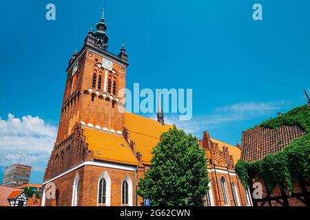 St. Katharinen Kirche in Danzig, Polen Stockfoto