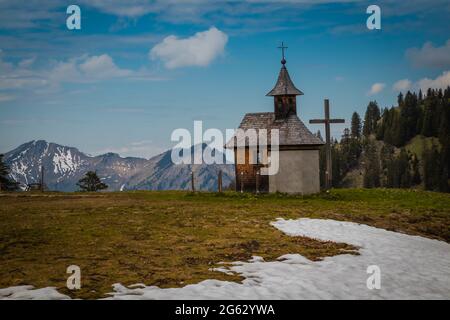 Schöne Berglandschaft Mellau in Vorarlberg Österreich Stockfoto