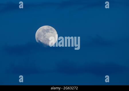 Vollmondfotografie von der Erde Stockfoto