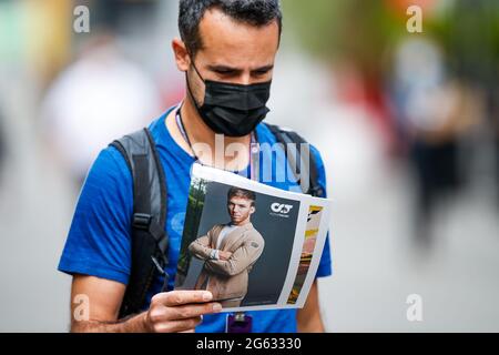 Spielberg, Österreich. Juli 2021. DUPIN Laurent, Canal , Portrait während des Formel 1 Grosser Preis von Osterreich 2021, 2021 großer Preis von Österreich, 9. Lauf der FIA Formel 1 Weltmeisterschaft 2021 vom 2. Bis 4. Juli 2021 auf dem Red Bull Ring, in Spielberg, Österreich - Foto Florent Gooden/DPPI Quelle: DPPI Media/Alamy Live News Stockfoto