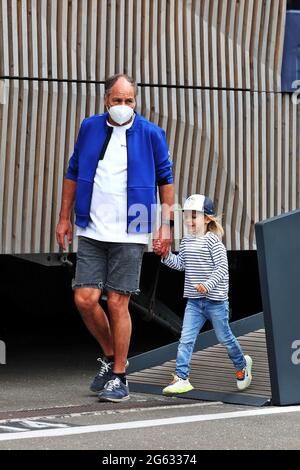 Spielberg, Österreich. Juli 2021. Gerhard Berger (AUT). Großer Preis von Österreich, Freitag, 2. Juli 2021. Spielberg, Österreich. Quelle: James Moy/Alamy Live News Stockfoto