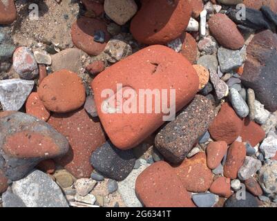 Überreste der alten Verteidigungsanlage des Krieges am Crosby Beach Stockfoto