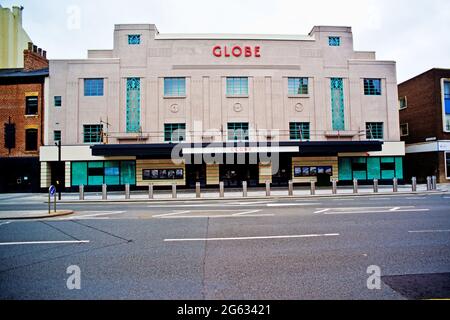 Das renovierte Globe Theatre, Stockton on Tees, The Beatles, spielte hier im Jahr 1963 an dem Tag, an dem JFK in den USA, Cleveland, England, angegriffen wurde Stockfoto