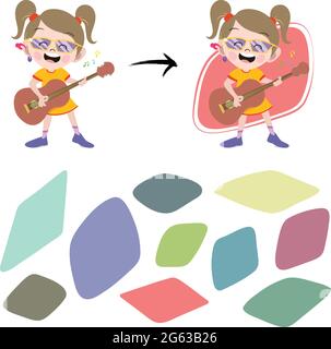 Abstrakter Shapes Hintergrund. Organische Random Rhombus Shape-Elemente. Bloch Round Blot Splat Drop Flüssigkeit Kieselstein Tinte unregelmäßig einfach Stock Vektor