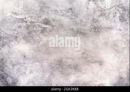 Grauer und weißer Hintergrund Imitation von Beton für die Gestaltung. Horizontale Ausrichtung Stockfoto