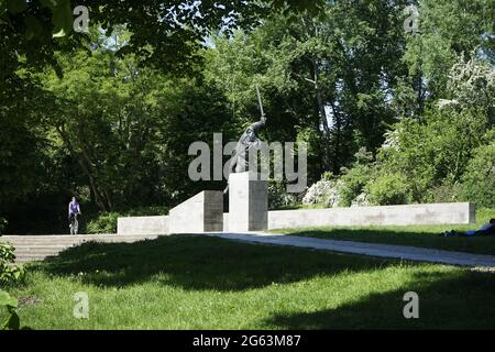 Spanienkämpfer (Denkmal für die deutschen Kämpfer in Spanien) Stockfoto