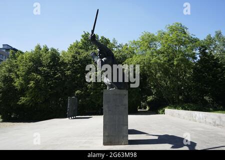 Spanienkämpfer (Denkmal für die deutschen Kämpfer in Spanien) Stockfoto