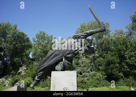 Spanienkämpfer (Denkmal für die deutschen Kämpfer in Spanien) Stockfoto