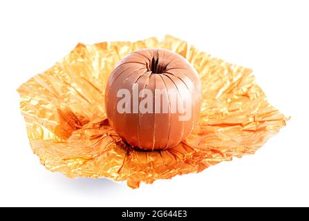 Eine traditionelle Schokolade Orange mit Vorgeschnittene Scheiben Stockfoto