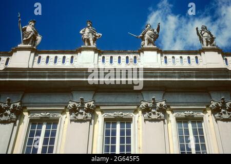 Die Residenz (Markgrafenpalast) 1981, Ansbach, Bayern, Deutschland Stockfoto