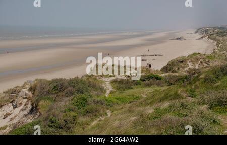 frankreich-die Côte d'Opale (Opalküste) ist der französische Küstenstreifen des Ärmelkanals von Dunkerque im Norden bis zur Mündung der Somme im Süden Stockfoto