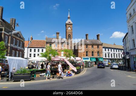 Marktplatz Louth Lincolnshire 2021 Stockfoto