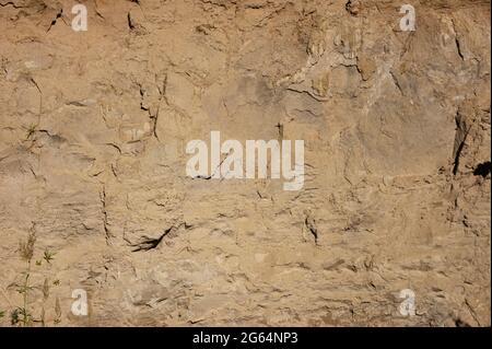 Die Textur des Mars. Raue und sanfte Stachelrochen. Raumansicht. Stockfoto