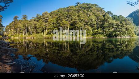 Lago Chico See im Nationalpark Huerquehue, Chile Stockfoto