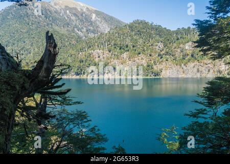 Laguna Toro See im Nationalpark Huerquehue, Chile Stockfoto