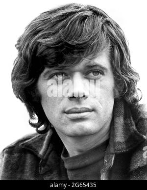 Michael Sarrazin, Head and Shoulders Publicity Portrait for the Film, „Sometimes a Great Notion“, Universal Picters, 1971 Stockfoto