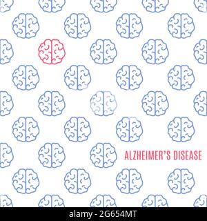 Alzheimer-Krankheit, konzeptuelle Illustration Stockfoto