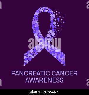 Bewusstsein für Bauchspeicheldrüsenkrebs, konzeptionelle Illustration Stockfoto