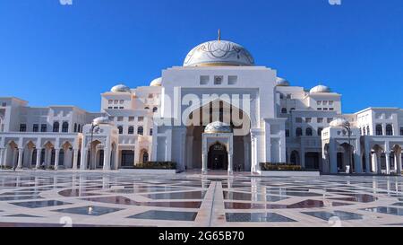 Präsidentenpalast, Qasr Al Watan in Abu Dhabi. Stockfoto