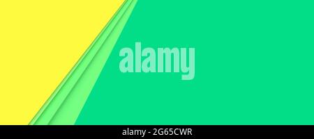 Gelbe und grüne Farben Hintergrund. Mehrschichtige abstrakte Vektorgrafik in Farbe. Stock Vektor