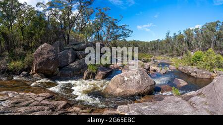 Barra Nulla Cascades, Gibraltar Range National Park, NSW, Australien Stockfoto