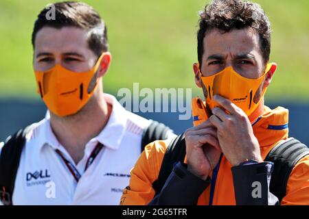 Spielberg, Österreich. Juli 2021. Daniel Ricciardo (AUS) McLaren. 03.07.2021. Formel 1 Weltmeisterschaft, Rd 9, Großer Preis Von Österreich, Spielberg, Österreich, Qualifizierender Tag. Bildnachweis sollte lauten: XPB/Press Association Images. Quelle: XPB Images Ltd/Alamy Live News Stockfoto