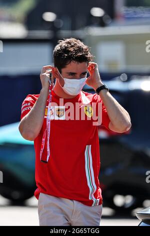 Spielberg, Österreich. Juli 2021. Charles Leclerc (MON) Ferrari. 03.07.2021. Formel 1 Weltmeisterschaft, Rd 9, Großer Preis Von Österreich, Spielberg, Österreich, Qualifizierender Tag. Bildnachweis sollte lauten: XPB/Press Association Images. Quelle: XPB Images Ltd/Alamy Live News Stockfoto