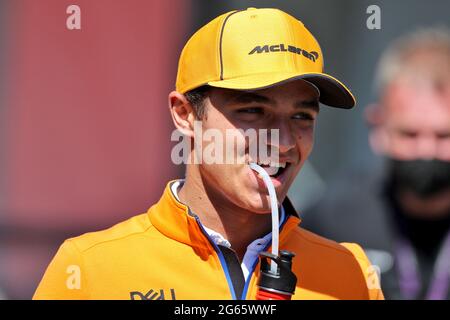 Spielberg, Österreich. Juli 2021. Lando Norris (GBR) McLaren. Großer Preis von Österreich, Samstag, 3. Juli 2021. Spielberg, Österreich. Quelle: James Moy/Alamy Live News Stockfoto