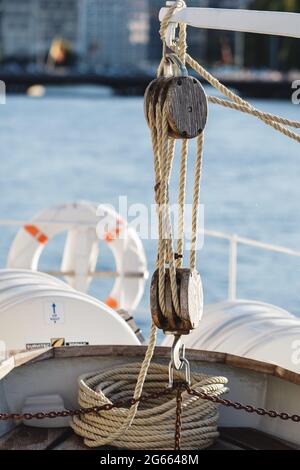 Belle Epoque Dampfpaddelboot Savoie auf dem Genfer See, Schweiz Stockfoto