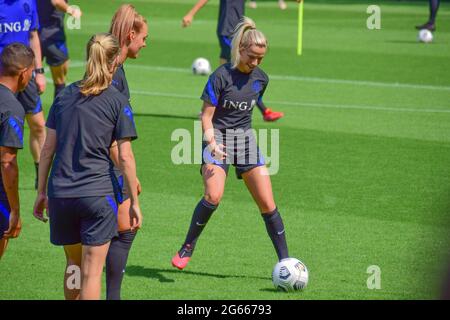 Zeist, Niederlande. Juli 2021. Letztes Training vor den Olympischen Spielen 2021 Tokio auf dem KNVB Campus zeist am 3. Juli 2021 Quelle: SPP Sport Pressefoto. /Alamy Live News Stockfoto