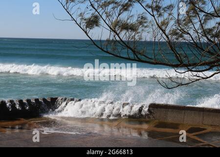 Gezeitenbecken, Gonubie, East London, S.A. Stockfoto