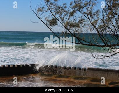 Gezeitenbecken, Gonubie, East London, S.A. Stockfoto