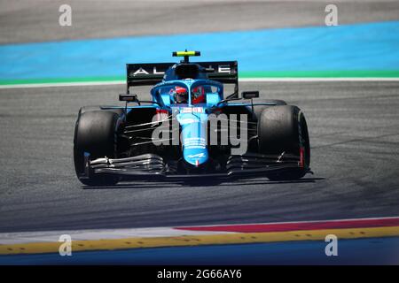 Spielberg, Osterreich. Juli 2021. #31 Esteban Ocon Alpine. Formel 1 Weltmeisterschaft 2021, Österreichischer GP 1-4. Juli 2021 Quelle: Independent Photo Agency/Alamy Live News Stockfoto