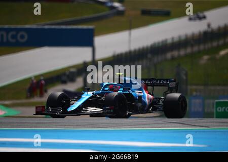 Spielberg, Osterreich. Juli 2021. #31 Esteban Ocon Alpine. Formel 1 Weltmeisterschaft 2021, Österreichischer GP 1-4. Juli 2021 Quelle: Independent Photo Agency/Alamy Live News Stockfoto