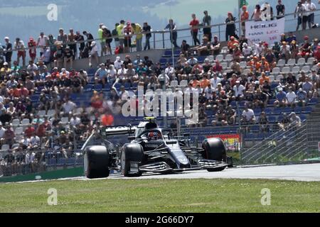 3. Juli 2021, Red Bull Ring, Spielberg, Formel 1 BWT Grosser Preis von Osterreich 2021, im Bild Pierre Gasly (FRA # 10), Scuderia AlphaTauri Honda Stockfoto