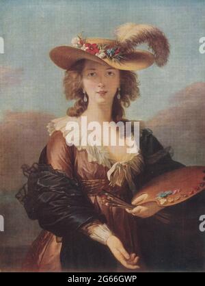 Porträt des Künstlers von Elizabeth Vigee Lebrun. Stockfoto