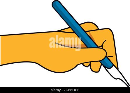 Linken schreiben Stock Vektor